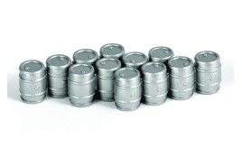Aluminium Kegs (3 per pack) OO Scale